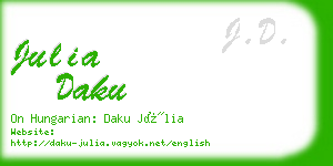 julia daku business card